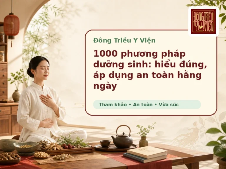 1000 phương pháp dưỡng sinh - hiểu đúng, áp dụng an toàn hằng ngày