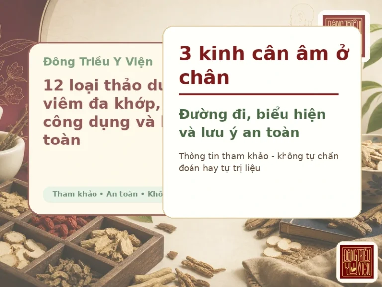 3 kinh cân âm ở chân: đường đi, biểu hiện và lưu ý an toàn