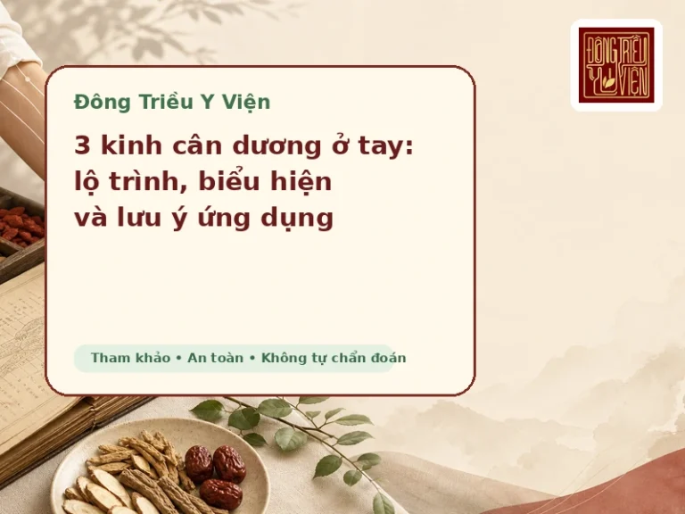 3 kinh cân dương ở tay - lộ trình, biểu hiện và lưu ý ứng dụng