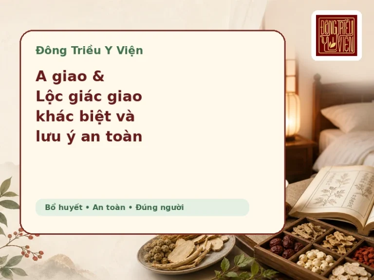 A giao và Lộc giác giao: công dụng, khác biệt và lưu ý an toàn