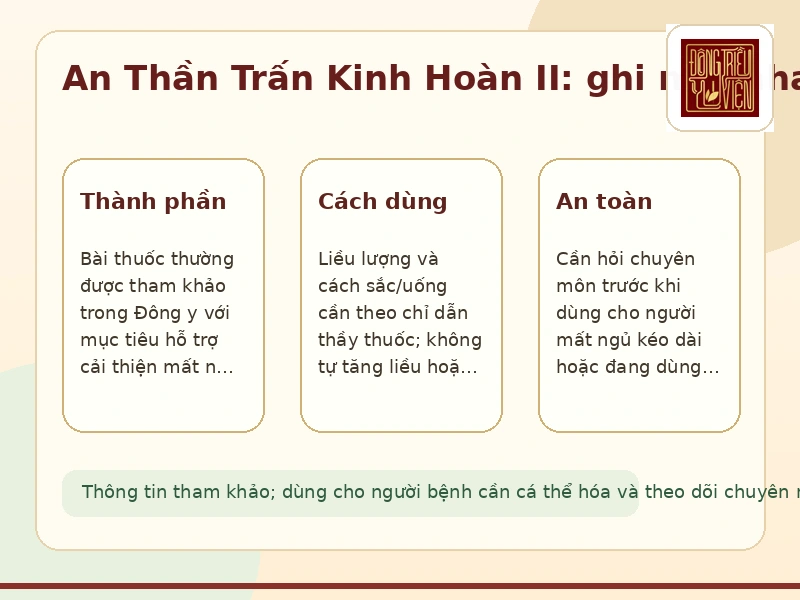 Infographic An Thần Trấn Kinh Hoàn II