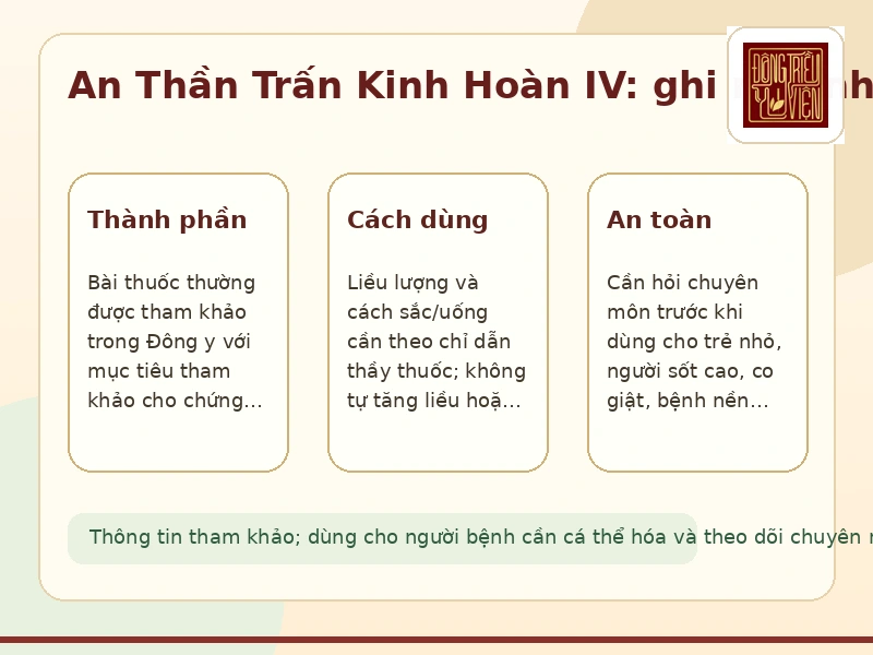Infographic An Thần Trấn Kinh Hoàn IV