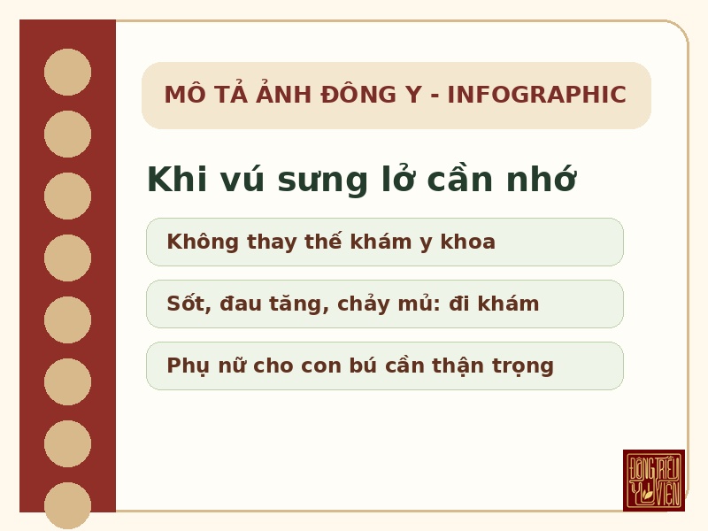 Infographic lưu ý an toàn khi tham khảo Bạch chỉ Tán IV