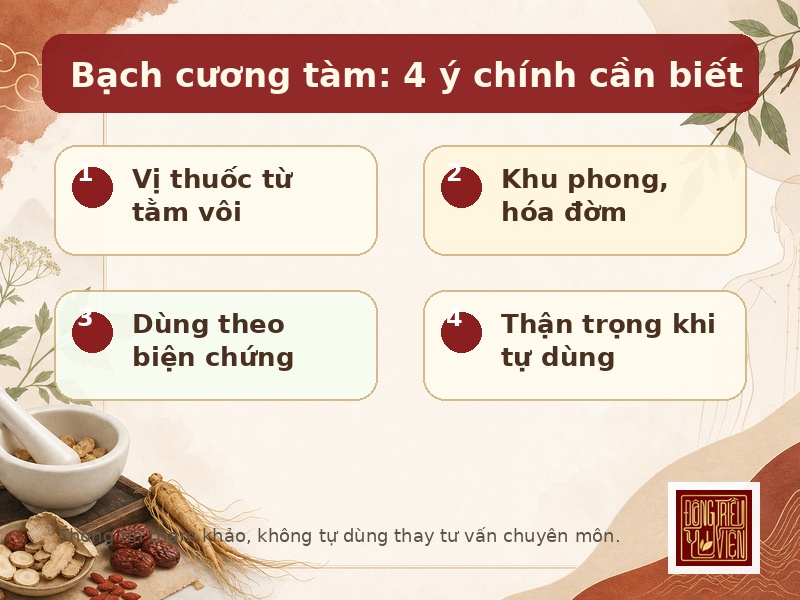 Bạch cương tàm: 4 ý chính cần biết