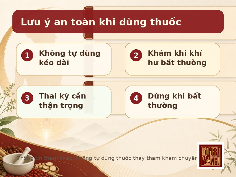 Lưu ý an toàn khi dùng thuốc