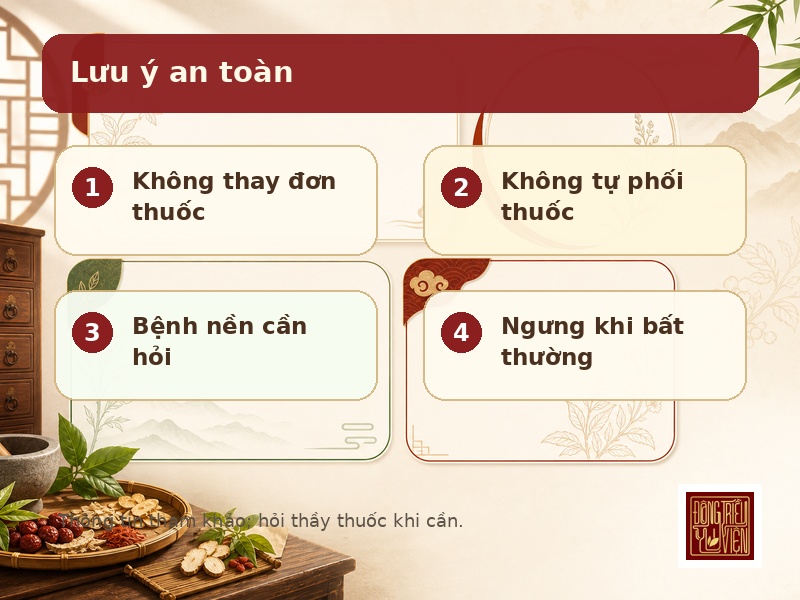 Lưu ý an toàn khi tham khảo Bạch Giới Hoàn