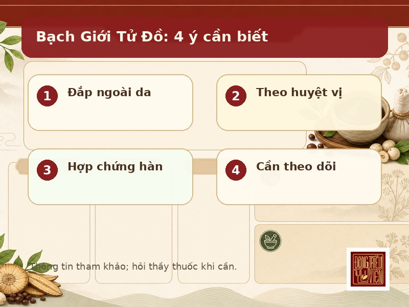 Bạch Giới Tử Đồ: 4 ý cần biết