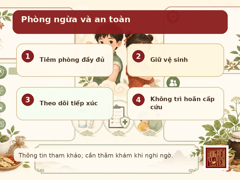 Phòng ngừa và an toàn bệnh bạch hầu trẻ em