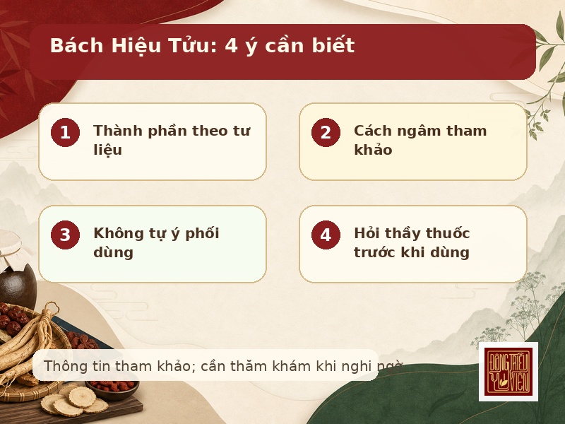 Bách Hiệu Tửu: 4 ý cần biết