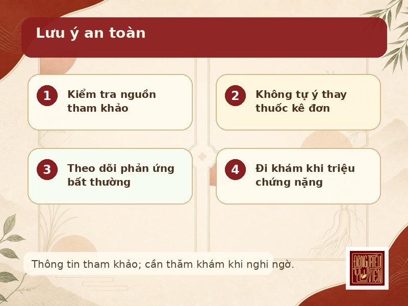Lưu ý an toàn Bạch Hổ Gia Quế chi Thang