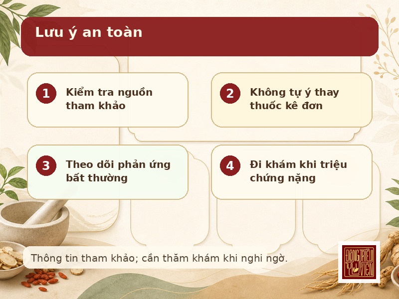 Lưu ý an toàn Bạch Hổ Gia Thương Truật Thang
