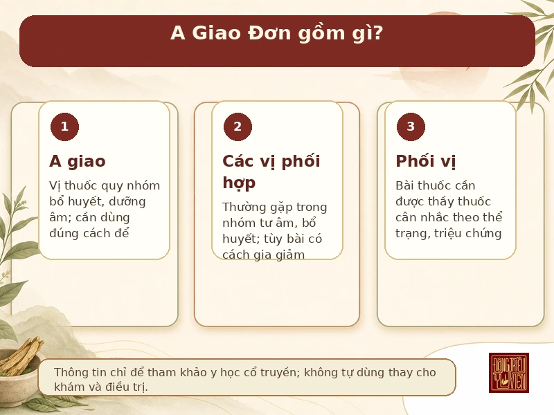Infographic thành phần A Giao Đơn