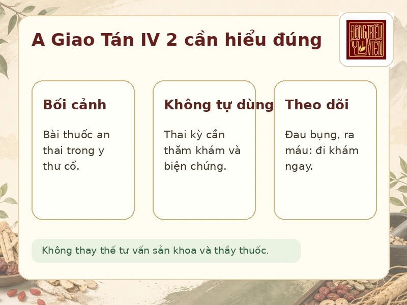 Infographic A Giao Tán IV 2: bối cảnh an thai và lưu ý