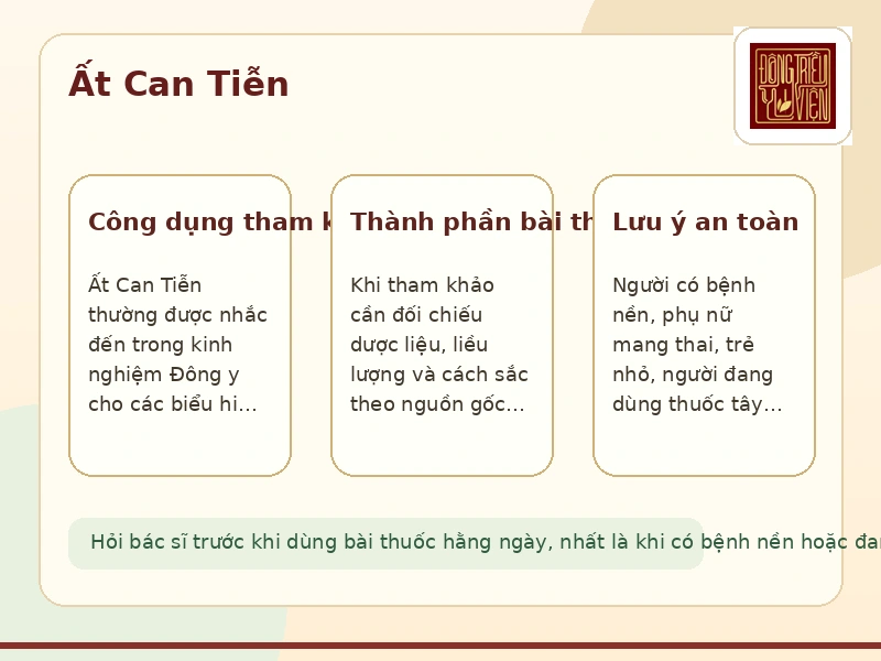 Infographic bài thuốc Ất Can Tiễn: công dụng và thành phần