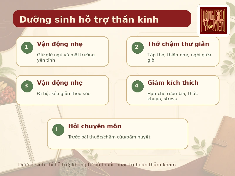 Infographic hỗ trợ thần kinh an toàn