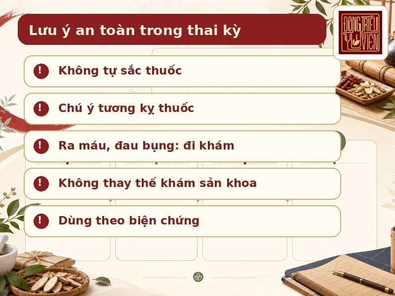 Checklist an toàn thai kỳ khi đọc A Giao Thang II