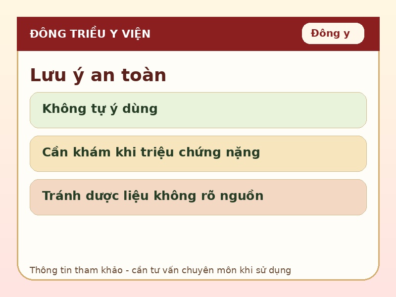 Infographic lưu ý an toàn khi tham khảo A Ngùy Hóa Phích Cao