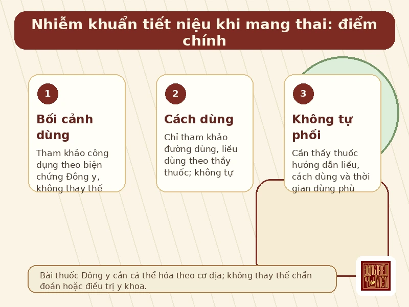 Infographic Nhiễm khuẩn tiết niệu khi mang thai bối cảnh dùng và mục tiêu hỗ trợ