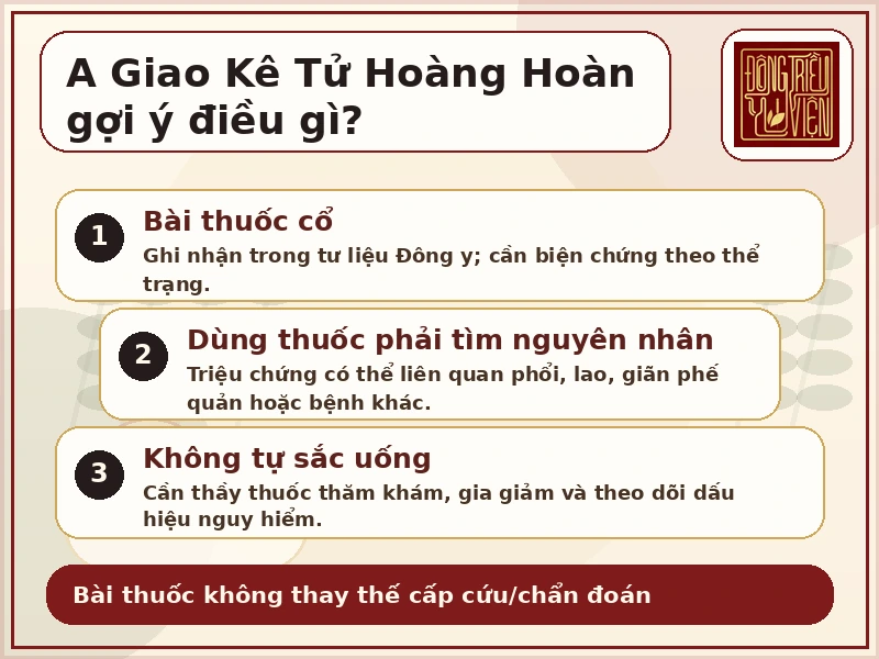 Infographic cách hiểu A Giao Kê Tử Hoàng Hoàn