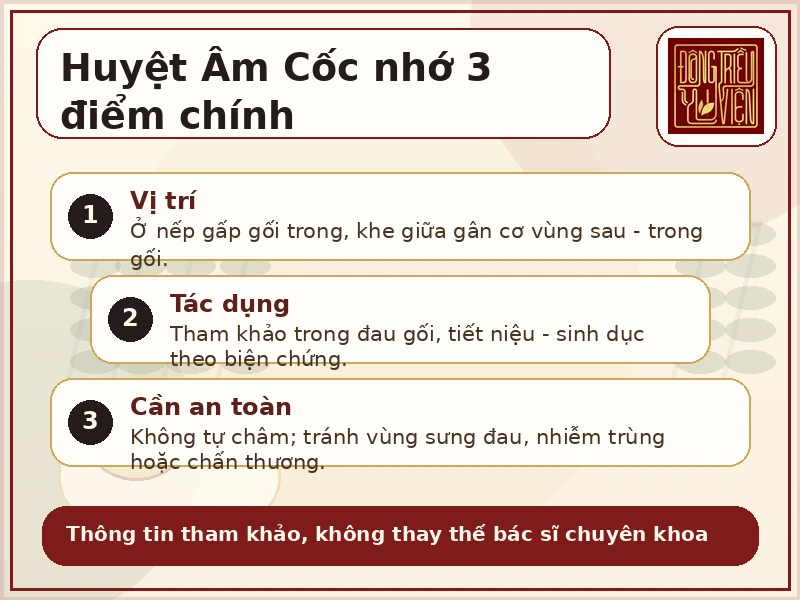 Infographic Huyệt Âm Cốc và biện chứng người có biểu hiện ẩm chứng