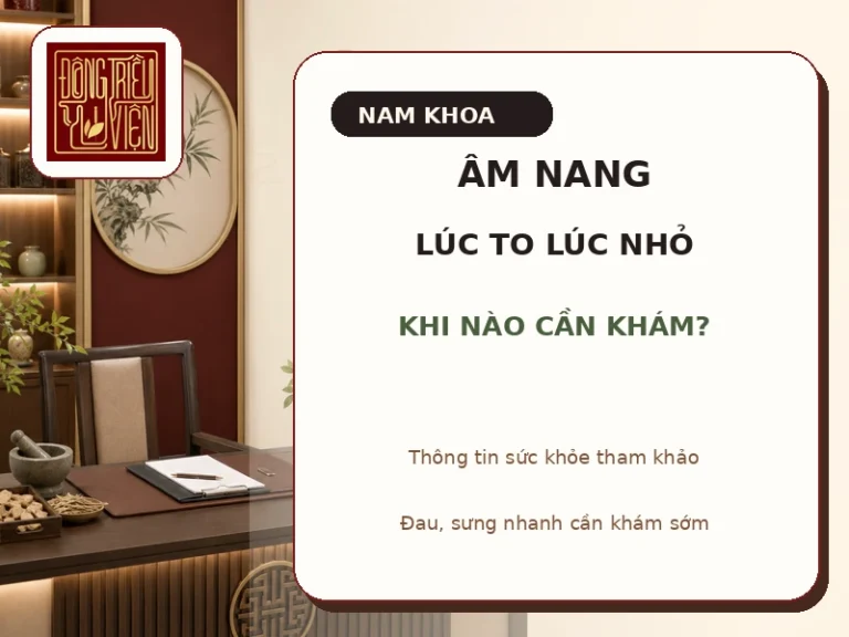 Âm nang lúc to lúc nhỏ là sao? Nguyên nhân và khi nào cần đi khám