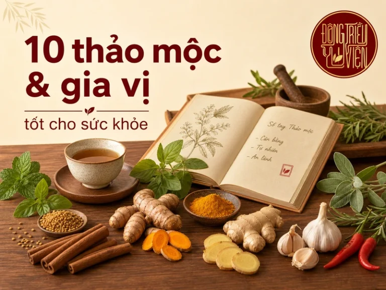 Ảnh đại diện 10 loại thảo mộc và gia vị tốt cho sức khỏe