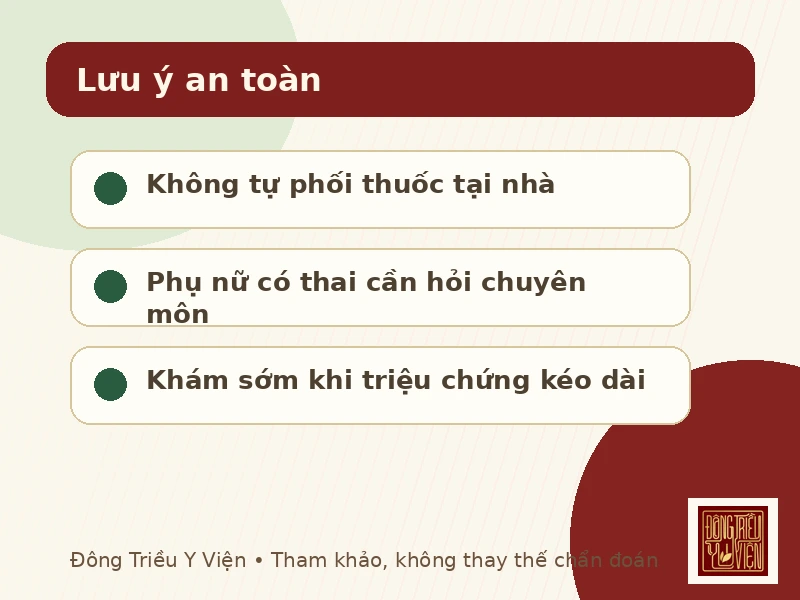 Lưu ý an toàn khi tham khảo Bạch Thất Tán