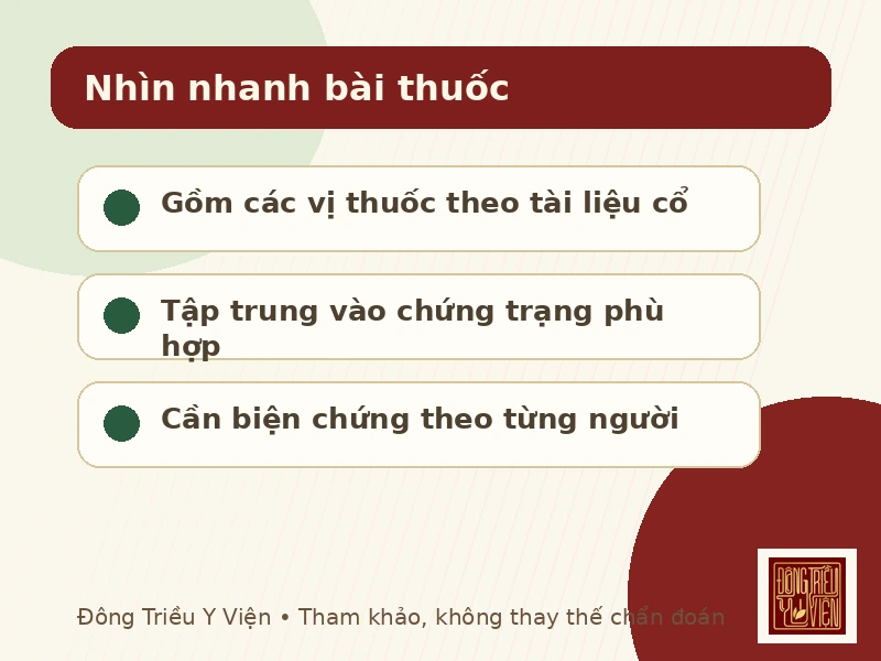 Thành phần và cách dùng khi tham khảo Bạch Tích Ôn Tán