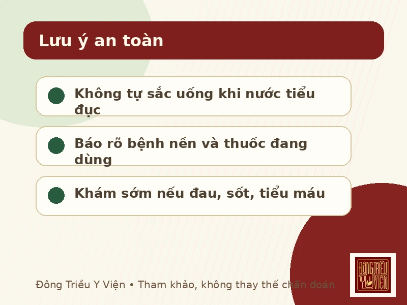 Lưu ý an toàn khi tham khảo Bạch Trọc Thang