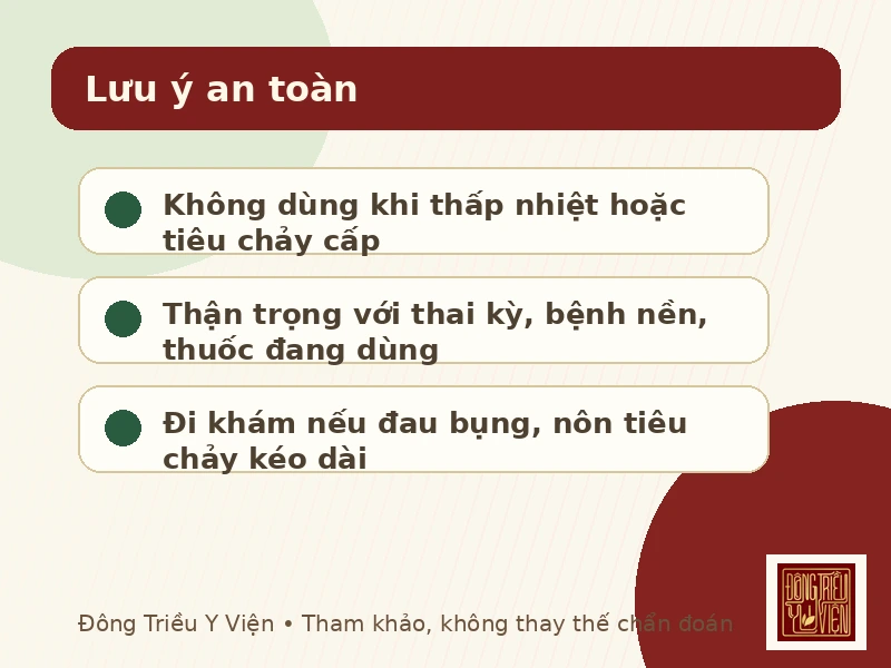 Lưu ý an toàn khi tham khảo Bạch truật Ẩm