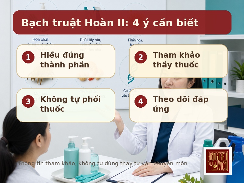 Bạch truật Hoàn II: 4 ý cần biết