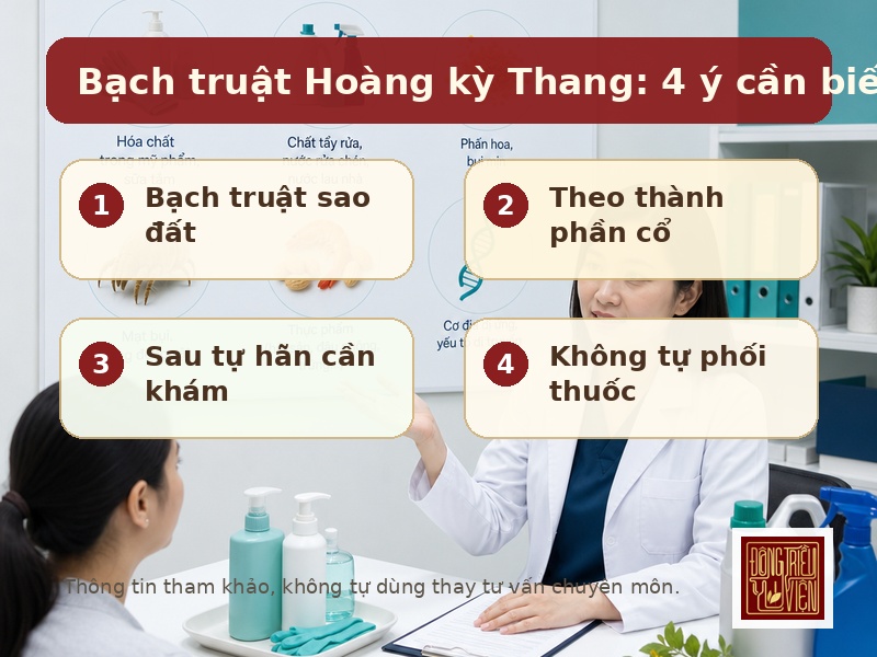 Bạch truật Hoàng kỳ Thang: 4 ý cần biết