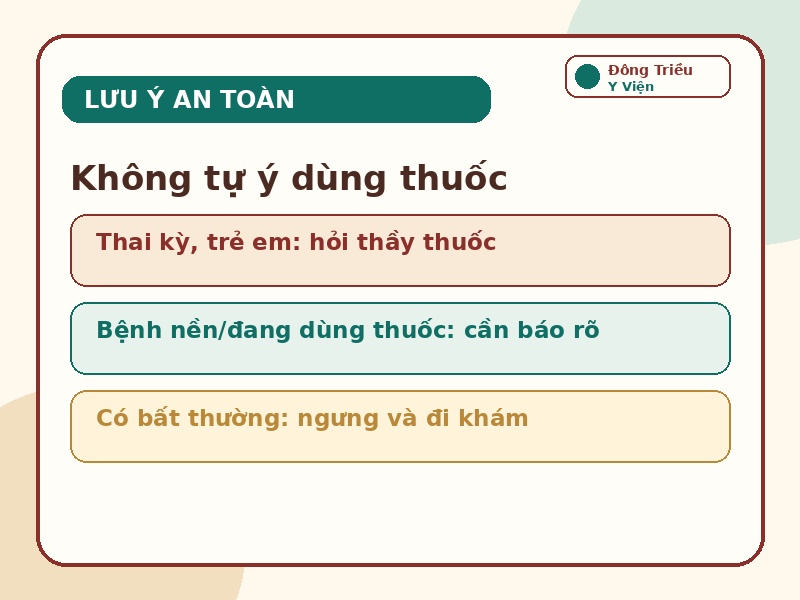 Infographic lưu ý an toàn khi tham khảo Bạch truật Ngũ Vị Thang Gia Giảm