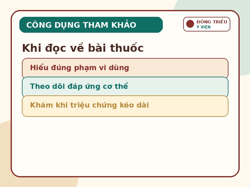 Infographic công dụng tham khảo của Bạch truật Phòng Phong Thang