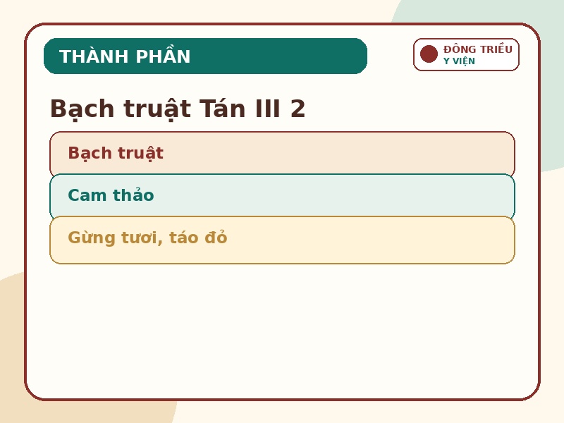 Infographic thành phần chính của Bạch truật Tán III 2