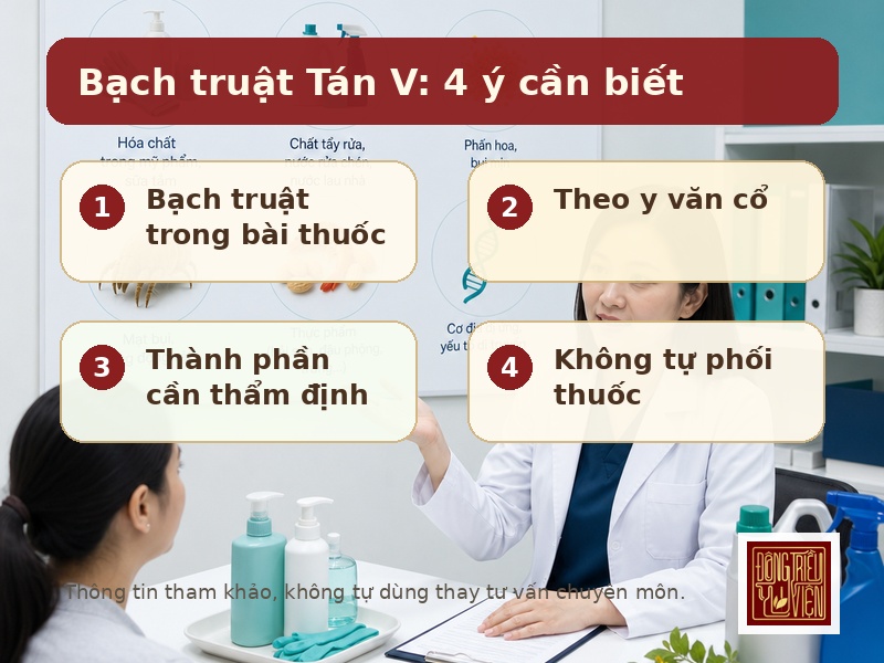 Bạch truật Tán V: 4 ý cần biết