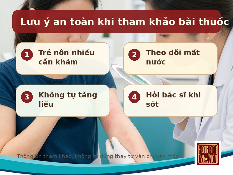 Lưu ý an toàn khi tham khảo bài thuốc