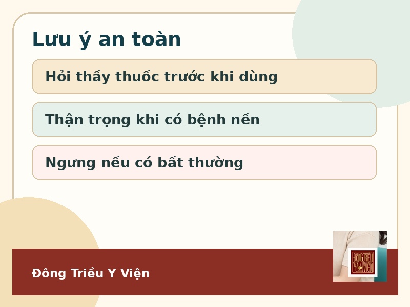 Infographic lưu ý an toàn Bạch Tử Liên Anh Thang