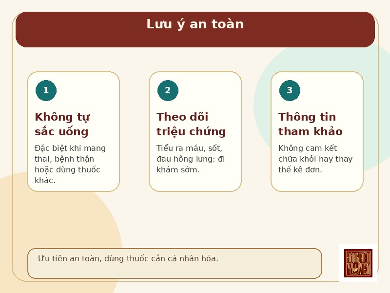 Infographic Bạch Vi Tán III: lưu ý an toàn