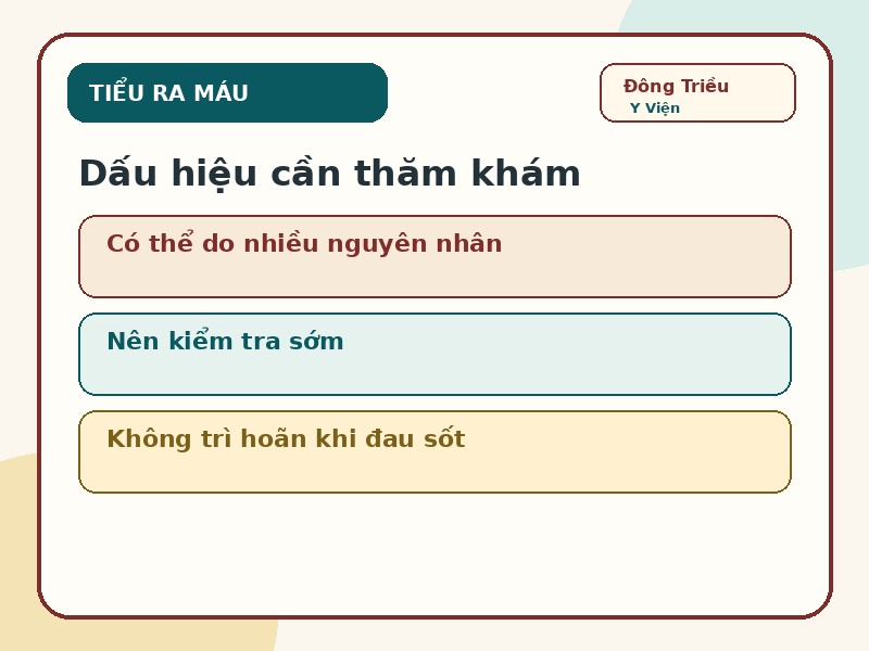 Infographic tiểu ra máu là dấu hiệu cần thăm khám