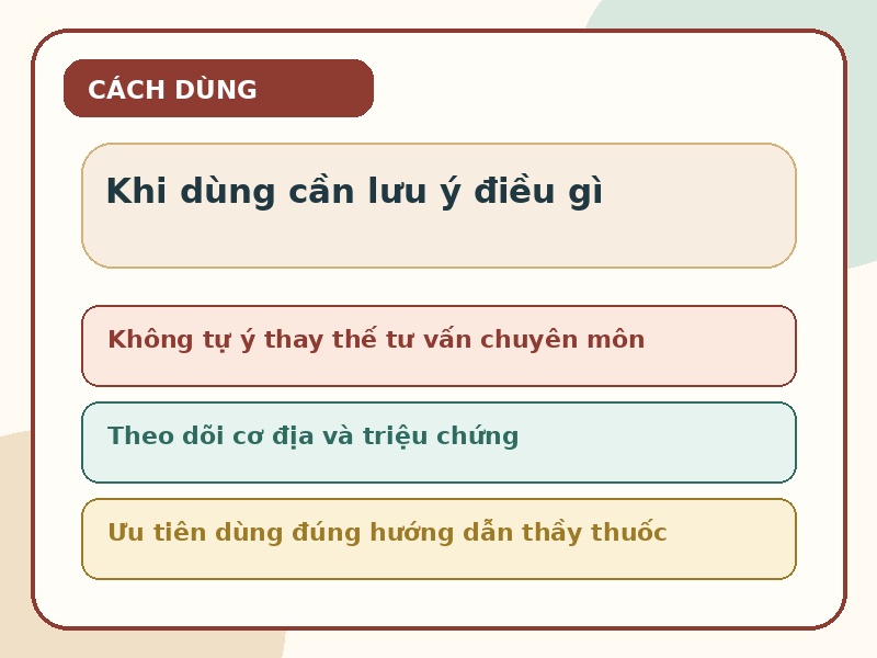 Infographic cách dùng và lưu ý an toàn khi tham khảo Bán hạ Tả tâm thang