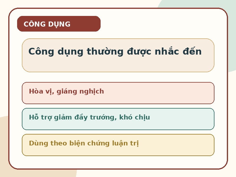 Infographic công dụng tham khảo của Bán hạ Tả tâm thang theo y học cổ truyền