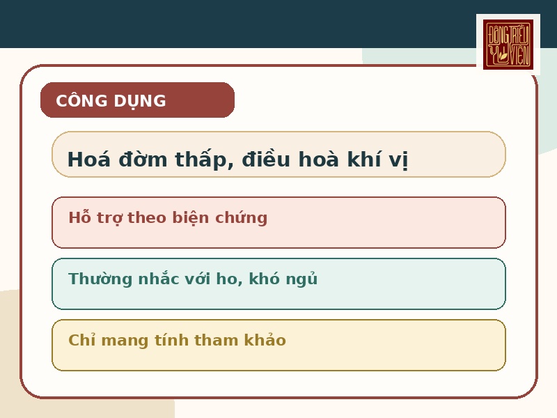 Infographic tóm tắt công dụng theo Đông y của Bài thuốc Bán hạ Thang VIII 3