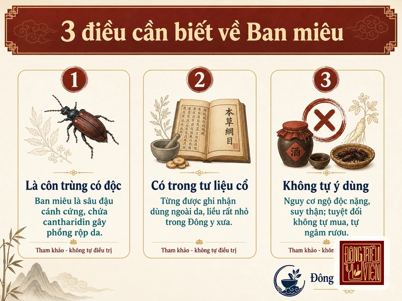 3 điều cần biết về Ban miêu: côn trùng có độc, có trong tư liệu cổ, không tự ý dùng