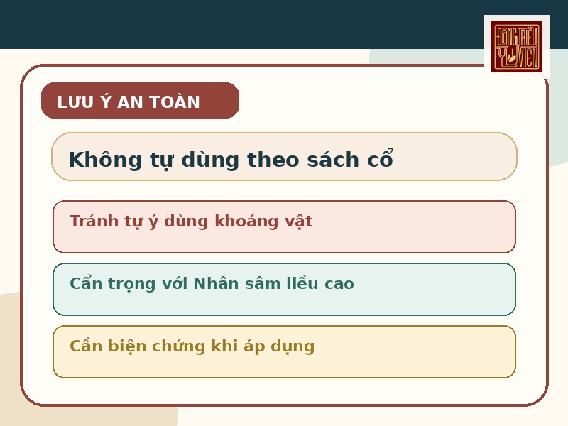Infographic lưu ý an toàn khi tham khảo Bản thảo vấn đáp câu 5-8