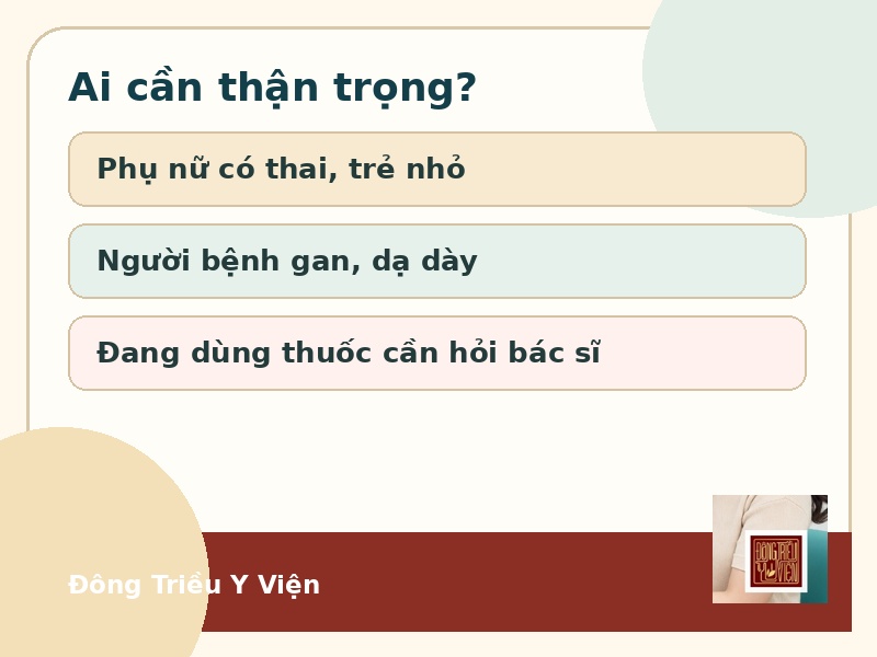 Infographic lưu ý an toàn Bạch truật Vân Tửu