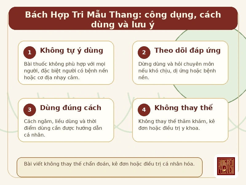 Infographic Bách Khái Linh: lưu ý an toàn