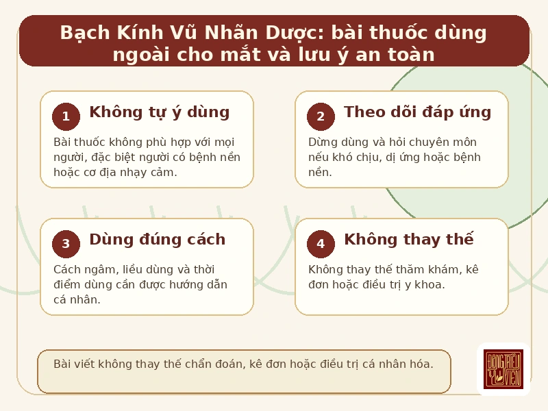 Infographic Bách Khái Linh: lưu ý an toàn