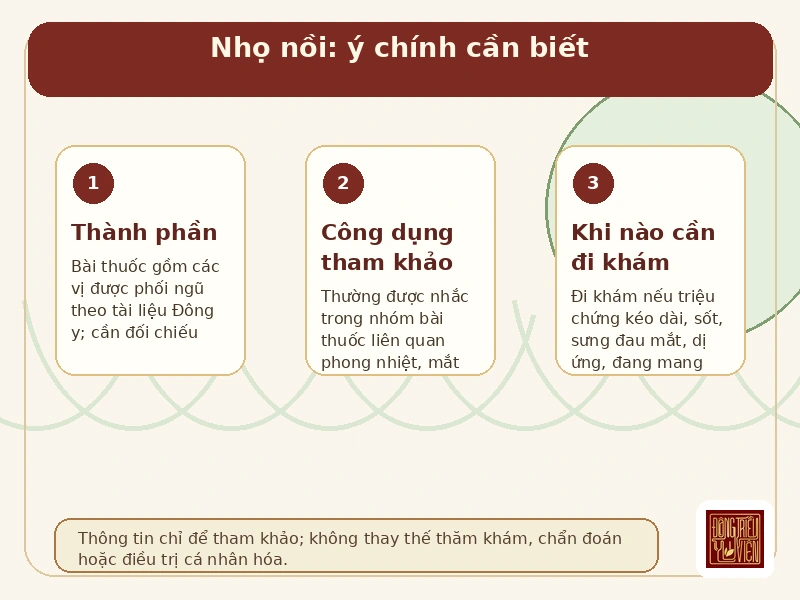 Infographic Bách thảo sương: ý chính khi tham khảo